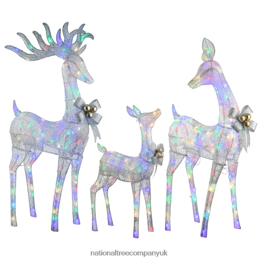 decoration | National Tree Company 3-Piece Deer Family with LED Lights F2L4F622